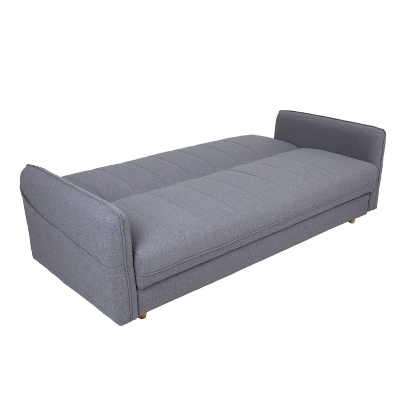 Sovesofa HOME4YOU Visby 200x88x93 cm Grå - grå - Møbler - Sofaer - Sovesofaer