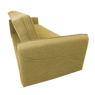 Sovesofa HOME4YOU Visby 200x88x93 cm Gul - gul - Møbler - Sofaer - Sovesofaer