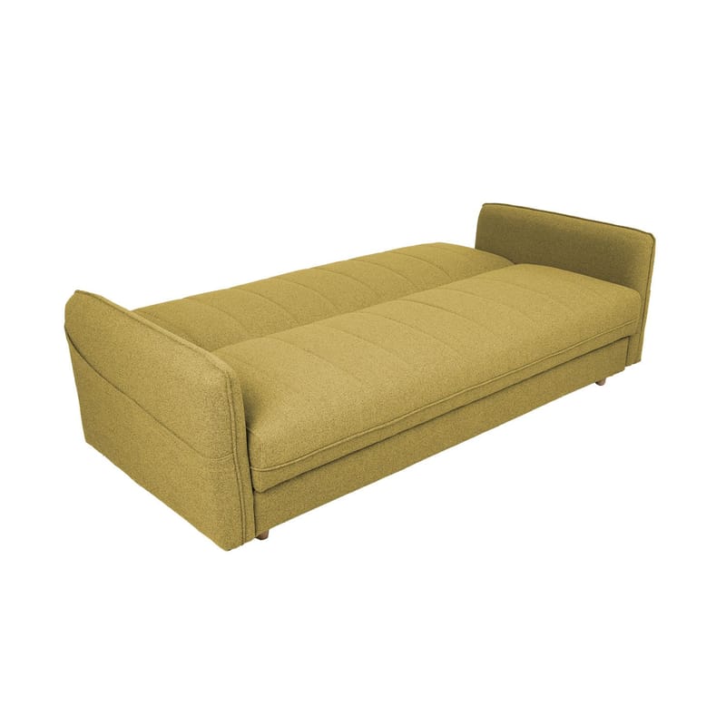 Sovesofa HOME4YOU Visby 200x88x93 cm Gul - gul - Møbler - Sofaer - Sovesofaer