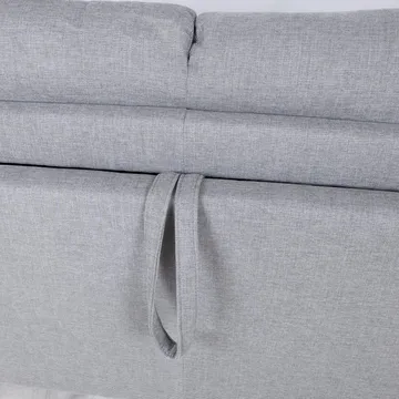 Sovesofa HOME4YOU Provo 2-seter Grå - grå - Møbler - Sofaer - Sovesofaer