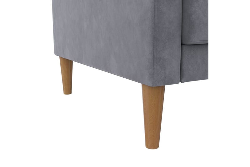 Sovesofa Lilly Antrasitt, Fløyel - Antrasitt, Fløyel - Møbler - Sofaer - Sovesofaer