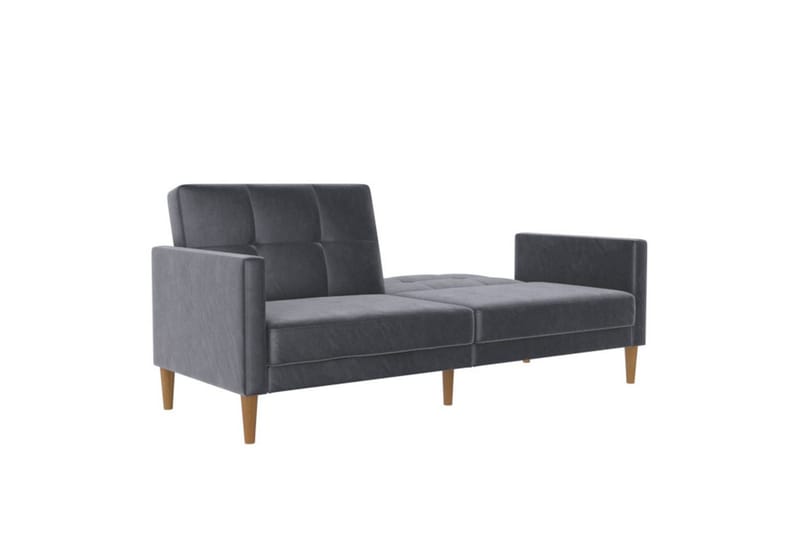 Sovesofa Lilly Antrasitt, Fløyel - Antrasitt, Fløyel - Møbler - Sofaer - Sovesofaer