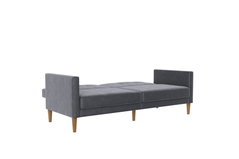 Sovesofa Lilly Antrasitt, Fløyel - Antrasitt, Fløyel - Møbler - Sofaer - Sovesofaer