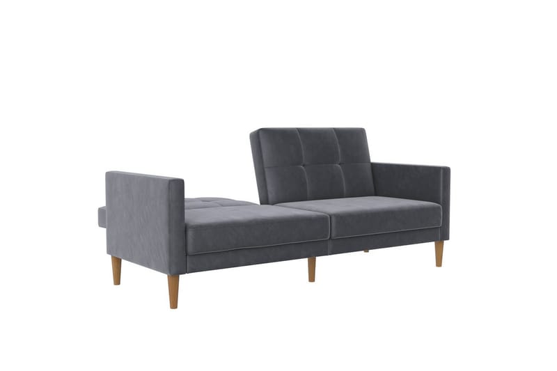 Sovesofa Lilly Antrasitt, Fløyel - Antrasitt, Fløyel - Møbler - Sofaer - Sovesofaer