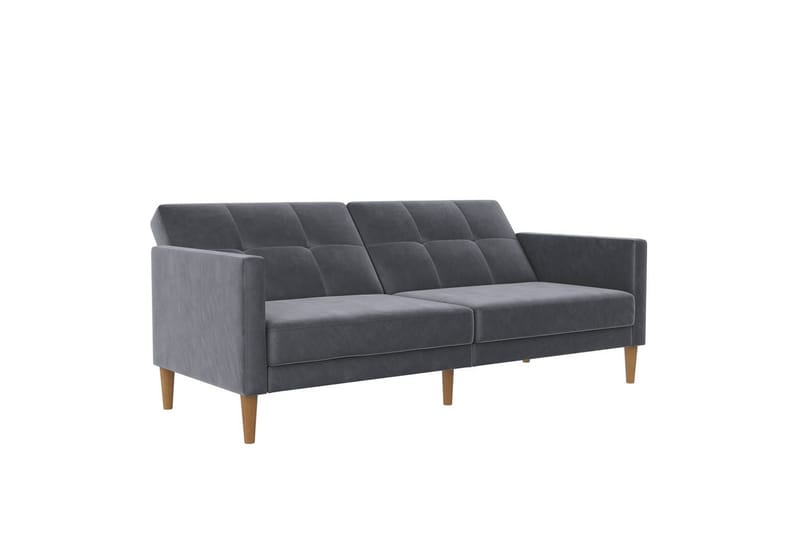 Sovesofa Lilly Antrasitt, Fløyel - Antrasitt, Fløyel - Møbler - Sofaer - Sovesofaer