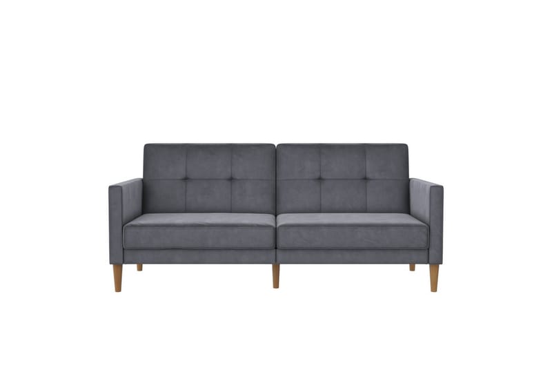 Sovesofa Lilly Antrasitt, Fløyel - Antrasitt, Fløyel - Møbler - Sofaer - Sovesofaer