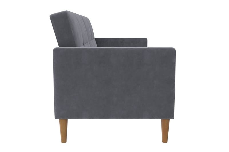 Sovesofa Lilly Antrasitt, Fløyel - Antrasitt, Fløyel - Møbler - Sofaer - Sovesofaer