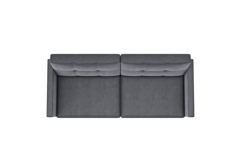 Sovesofa Lilly Antrasitt, Fløyel - Antrasitt, Fløyel - Møbler - Sofaer - Sovesofaer