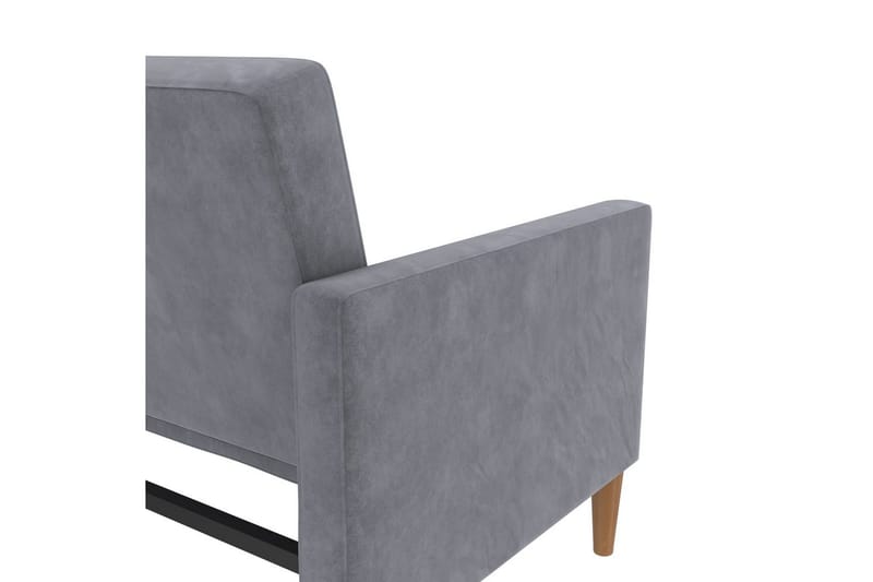 Sovesofa Lilly Antrasitt, Fløyel - Antrasitt, Fløyel - Møbler - Sofaer - Sovesofaer