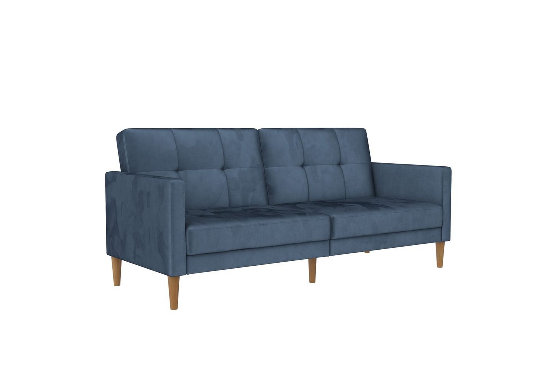 Sovesofa Lilly Blå, Fløyel - Blå, Fløyel - Møbler - Sofaer - Sovesofaer