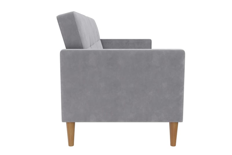 Sovesofa Lilly Lys grå, Fløyel - Lys grå, Fløyel - Møbler - Sofaer - Sovesofaer