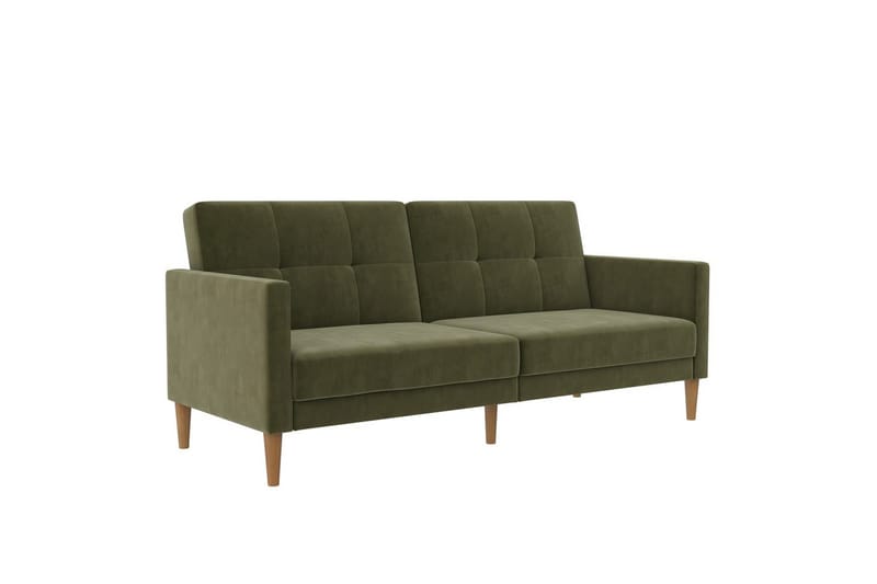 Sovesofa Lilly Olivengrønn, Fløyel - Olivengrønn, Fløyel - Møbler - Sofaer - Sovesofaer