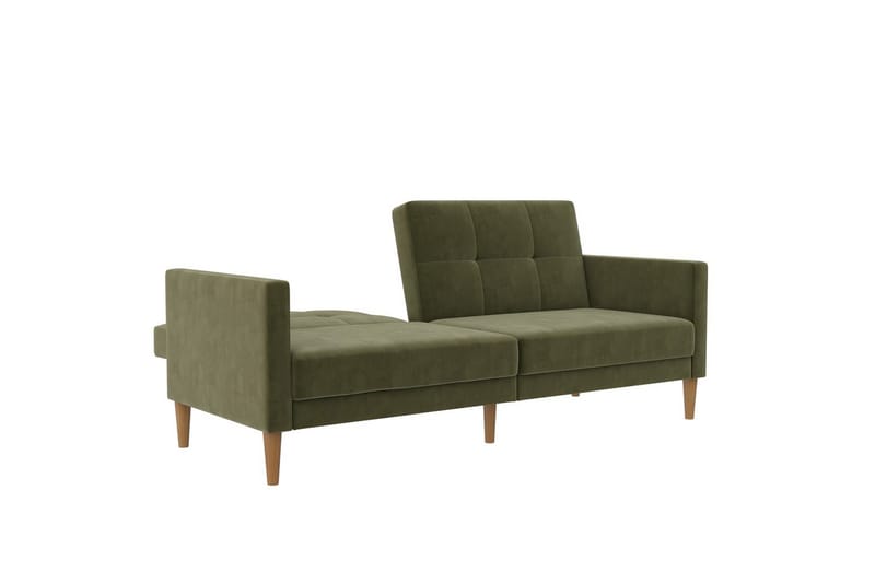 Sovesofa Lilly Olivengrønn, Fløyel - Olivengrønn, Fløyel - Møbler - Sofaer - Sovesofaer