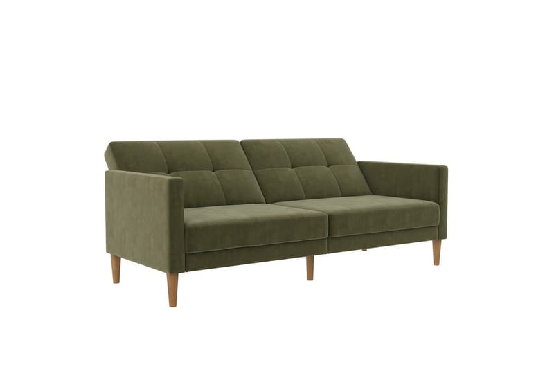 Sovesofa Lilly Olivengrønn, Fløyel - Olivengrønn, Fløyel - Møbler - Sofaer - Sovesofaer