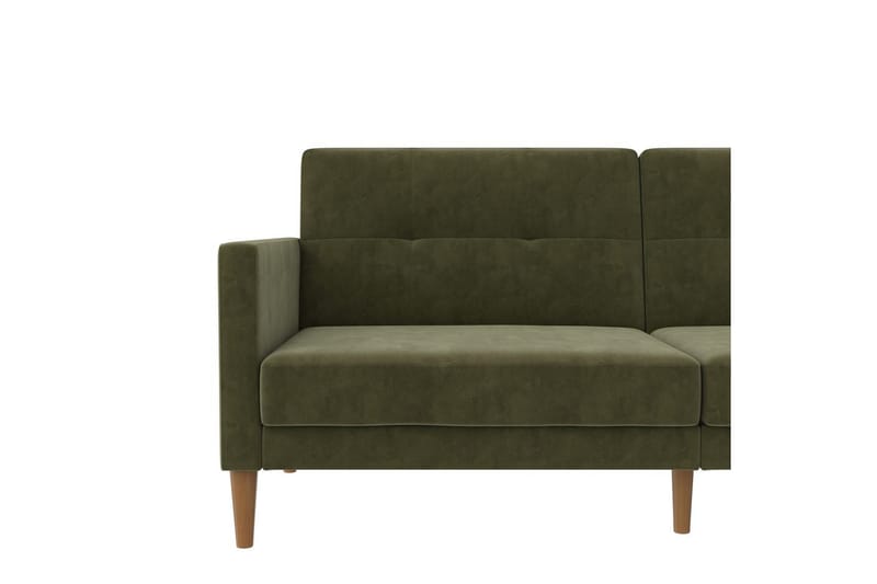 Sovesofa Lilly Olivengrønn, Fløyel - Olivengrønn, Fløyel - Møbler - Sofaer - Sovesofaer