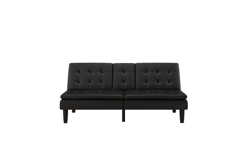 Sovesofa Maine Svart - Svart - Møbler - Sofaer - Sovesofaer