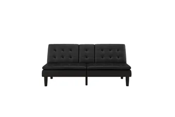 Sovesofa Maine Svart - Svart - Møbler - Sofaer - Sovesofaer