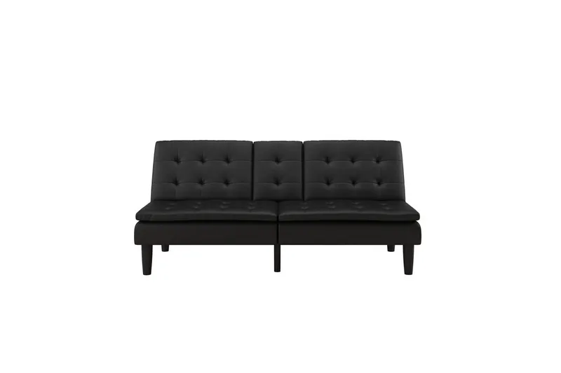 Sovesofa Maine Svart - Svart - Møbler - Sofaer - Sovesofaer