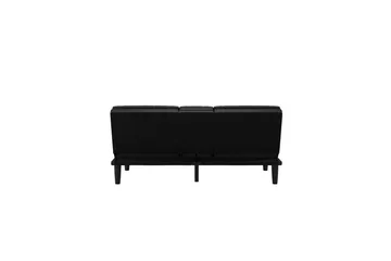 Sovesofa Maine Svart - Svart - Møbler - Sofaer - Sovesofaer