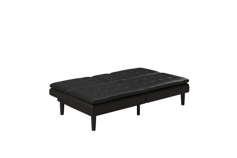 Sovesofa Maine Svart - Svart - Møbler - Sofaer - Sovesofaer