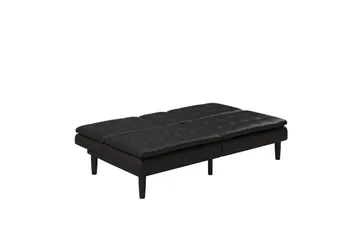 Sovesofa Maine Svart - Svart - Møbler - Sofaer - Sovesofaer