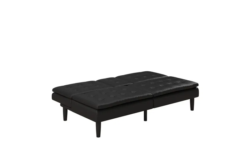 Sovesofa Maine Svart - Svart - Møbler - Sofaer - Sovesofaer