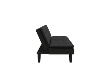 Sovesofa Maine Svart - Svart - Møbler - Sofaer - Sovesofaer