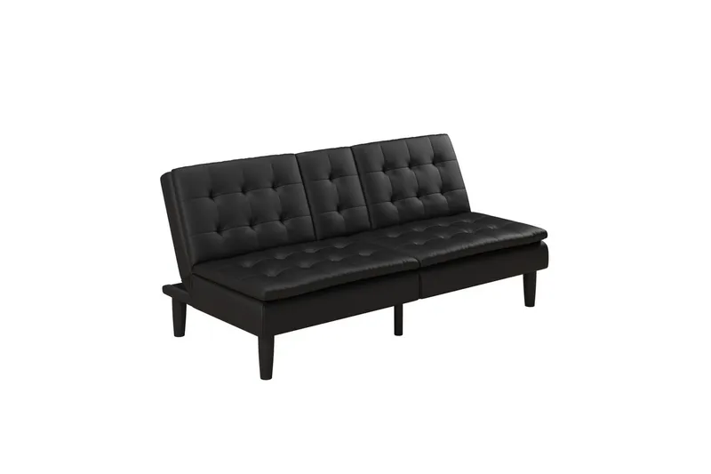 Sovesofa Maine Svart - Svart - Møbler - Sofaer - Sovesofaer