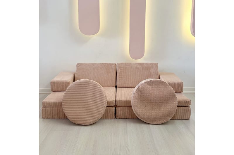 Deliones Sovesofa - Rosa - Møbler - Sofaer - Sovesofaer - 2 seters sovesofa