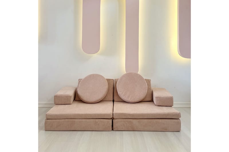 Deliones Sovesofa - Rosa - Møbler - Sofaer - Sovesofaer - 2 seters sovesofa