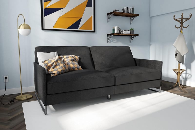 Pembroke 2-seters Sovesofa Grå - Dorel Home - Møbler - Sofaer - Sovesofaer - 2 seters sovesofa