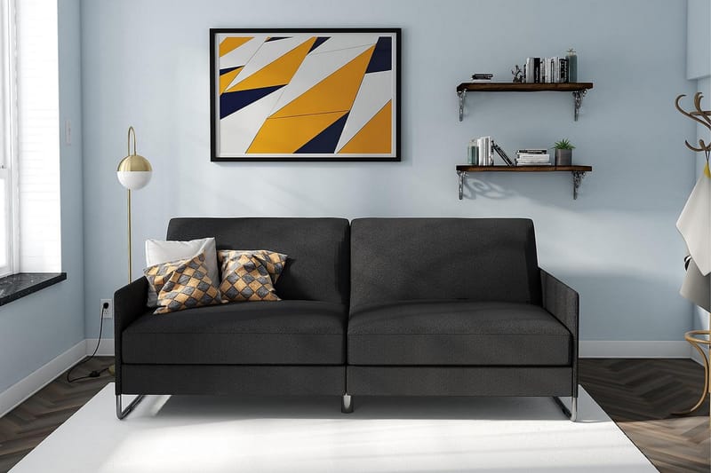 Pembroke 2-seters Sovesofa Grå - Dorel Home - Møbler - Sofaer - Sovesofaer - 2 seters sovesofa