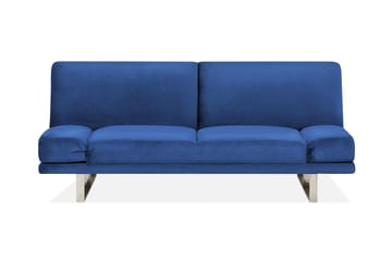 Selekk Sammenleggbar 2-seter Sovesofa 105x192 cm i Fløyel - Blå - Møbler - Sofaer - Sovesofaer - 2 seters sovesofa