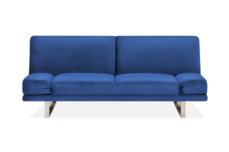 Selekk Sammenleggbar 2-seter Sovesofa 105x192 cm i Fløyel, Blå