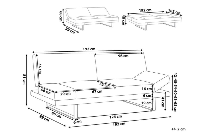 Selekk Sovesofa - Grønn - Sovesofaer - 2 seters sovesofa