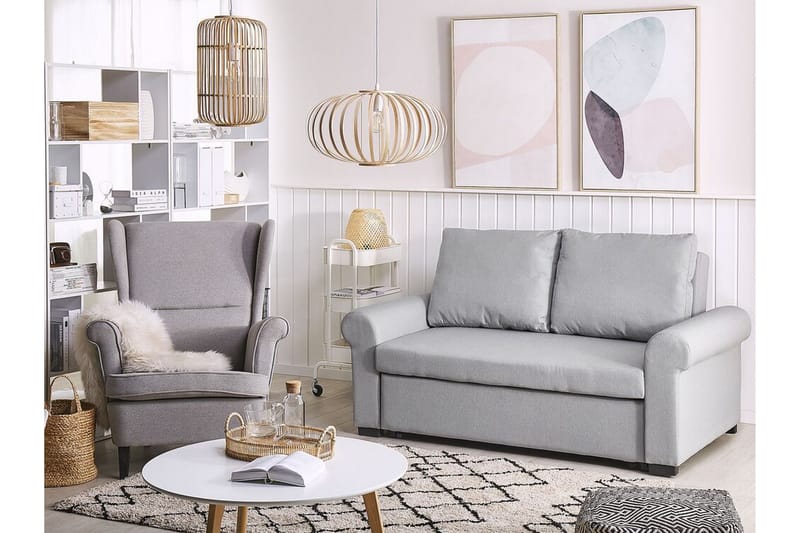 Silda 2-seters Sovesofa - Lysegrå - Møbler - Sofaer - Sovesofaer - 2 seters sovesofa