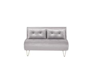 Sofa 2-seters Fløyel grå VESTFOLD