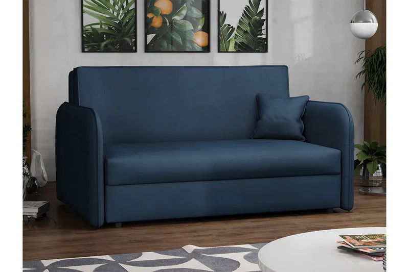 Viva Sovesofa - Svart/Blå - Møbler - Sofaer - Sovesofaer - 2 seters sovesofa