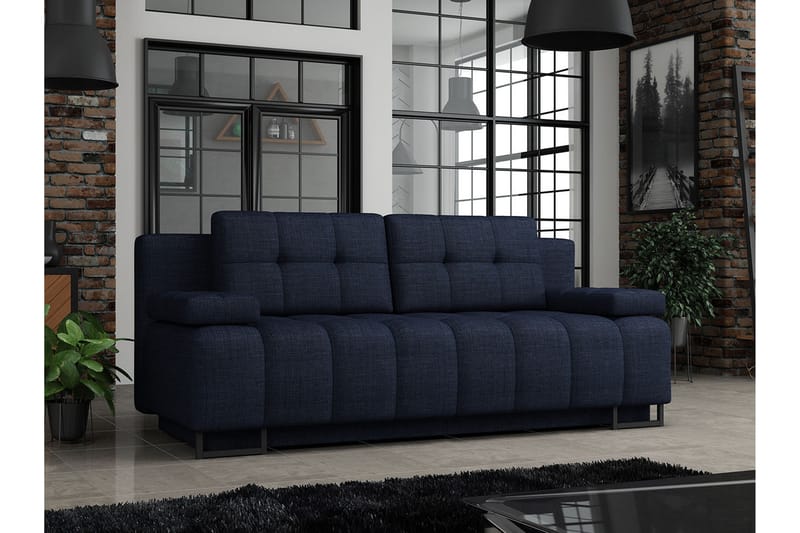 3-seter Sovesofa - Blå - Møbler - Sofaer - Sovesofaer