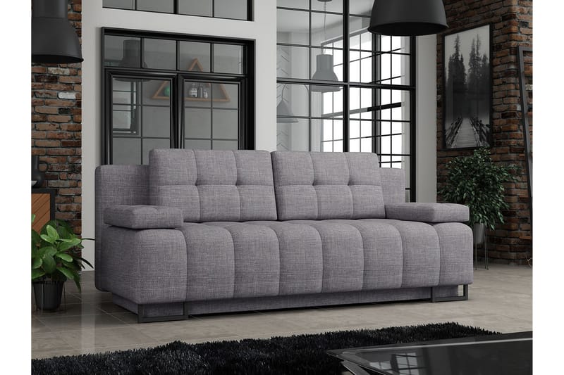 3-seter Sovesofa - Grå - Møbler - Sofaer - Sovesofaer