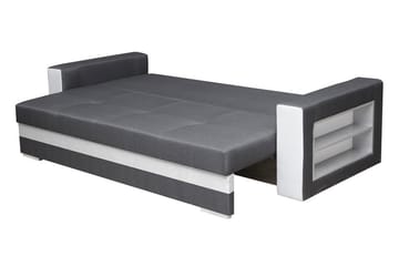 3-seter Sovesofa Rektangulær 236 cm med Oppbevaring i Stoff - Antrasitt - Møbler - Sofaer - Sovesofaer