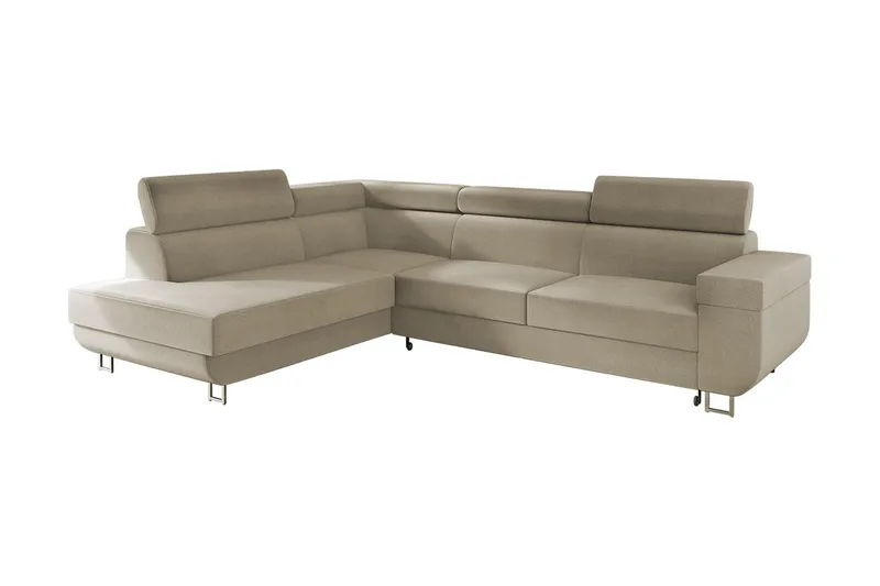3-seters Hjørnesovesofa - Beige - Møbler - Sofaer - Sovesofaer