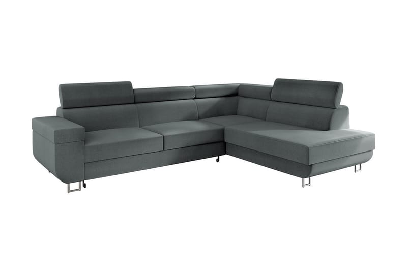 3-seters Hjørnesovesofa - Grå - Møbler - Sofaer - Sovesofaer