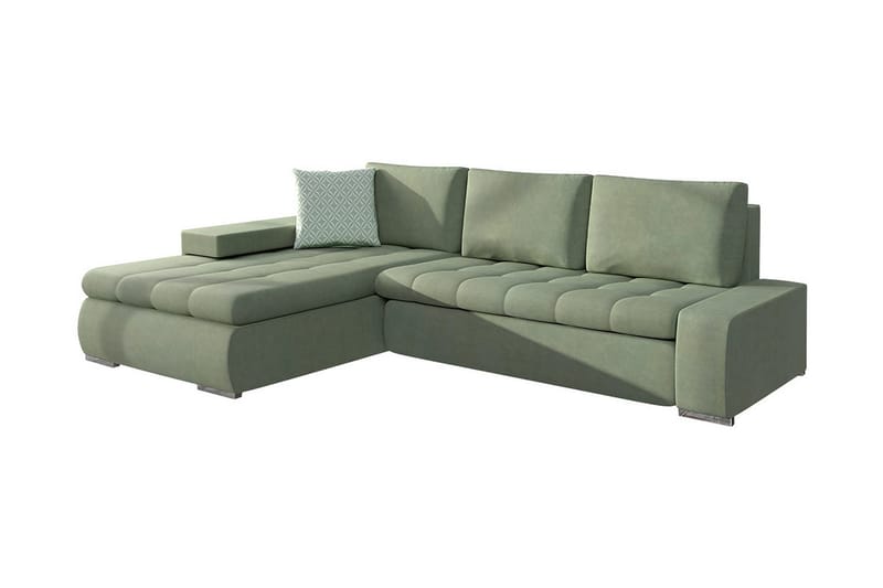 3-seters Hjørnesovesofa - Grønn - Møbler - Sofaer - Sovesofaer