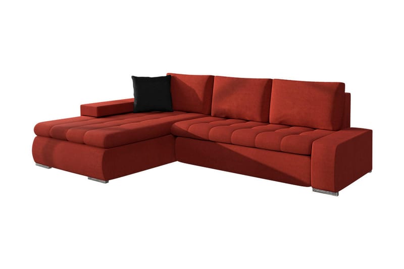 3-seters Hjørnesovesofa - Rød - Møbler - Sofaer - Sovesofaer