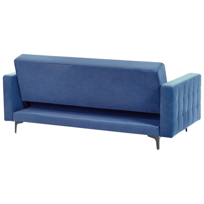 3-seters Sjeselongsofa Aberdeen - Blå, Svart/Fløyel - Møbler - Sofaer - Sovesofaer