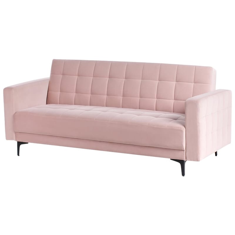 3-seters sofa Aberdeen - Rosa, Svart/Fløyel - Møbler - Sofaer - Sofagrupper