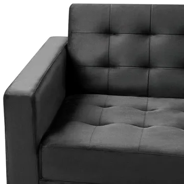 3-seters sofa Aberdeen - Svart, Gull/Fløyel - Møbler - Sofaer - Sovesofaer