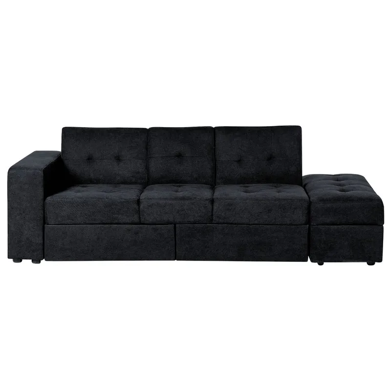 3-seters sofa Falster, Svart