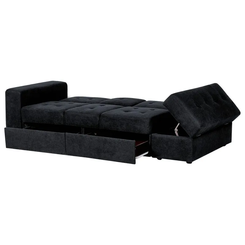 3-seters sofa Falster - Svart - Møbler - Sofaer - Sovesofaer